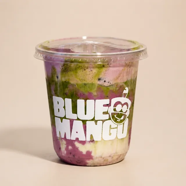 Blueberry matcha layered purple and green