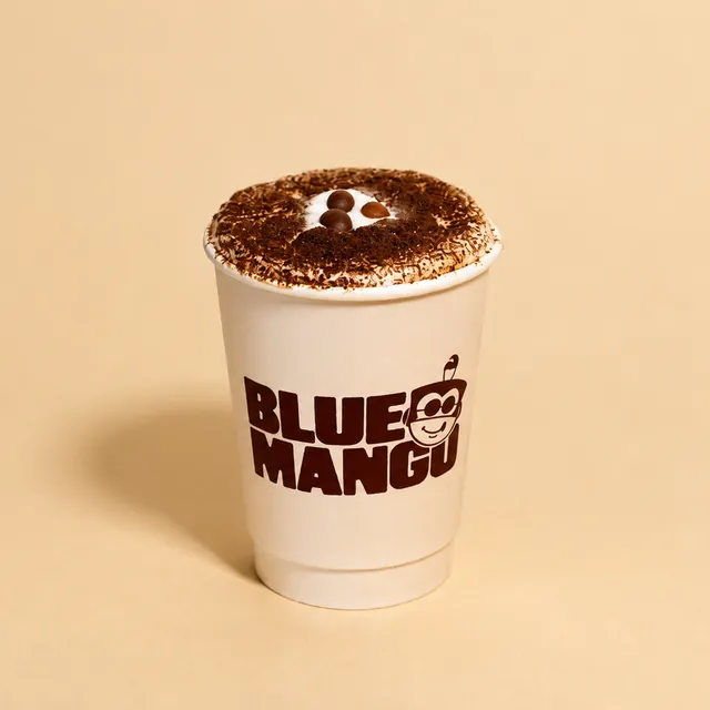 Cappuccino dusted with cocoa