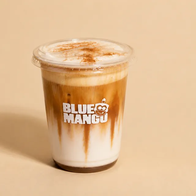 Iced coconut cinnamon latte
