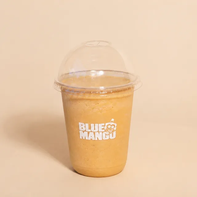 Coffee frappe with a domed lid