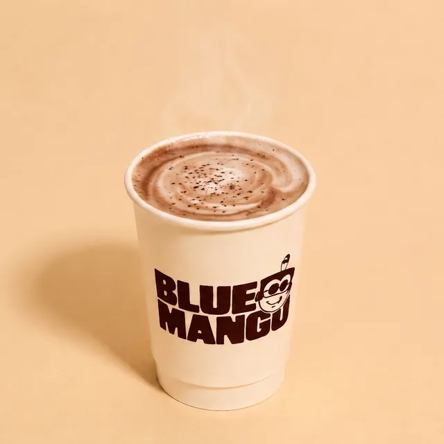 Mocha in a Blue Mango cup
